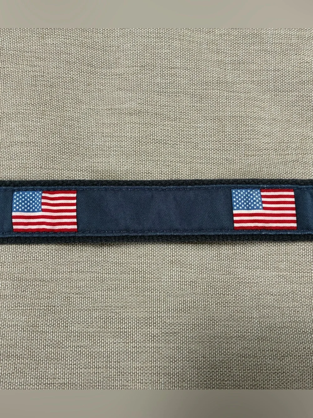 Vineyard Vines by Shep & Ian Leather Canvas American Flag Belt USA Boys size 26